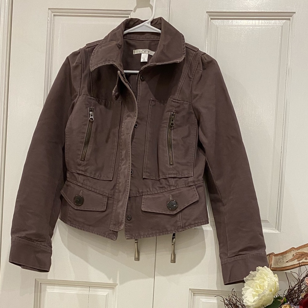 Loft rock chic jacket - faded purple - S to M